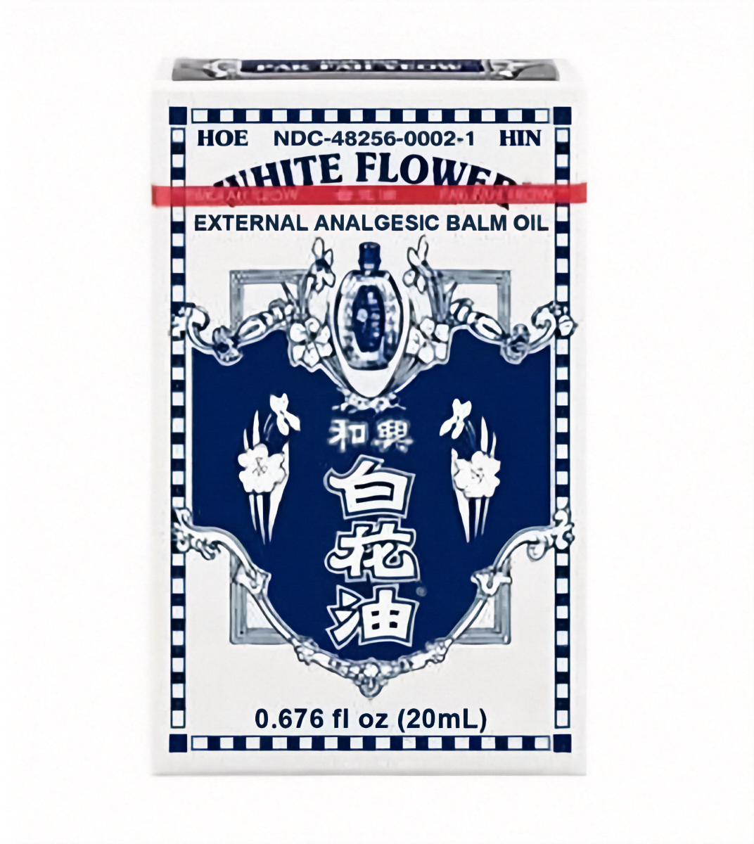 No.1 Hoe Hin White Flower Embrocation 20ml | Cooling Pain Relief, Mosquito Repellent, Refreshing | OTC Topical Medicated Oil