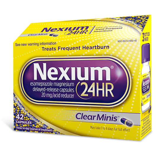 Nexium 24HR ClearMinis 20mg 42 capsules 42粒装